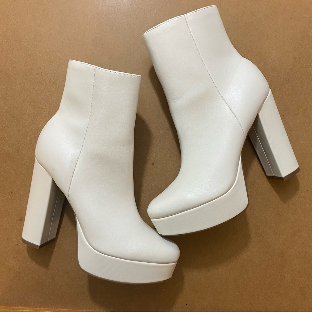 Marc Fisher Platform Mod Barbie Core Disco Rockabilly Boots 8.5 M